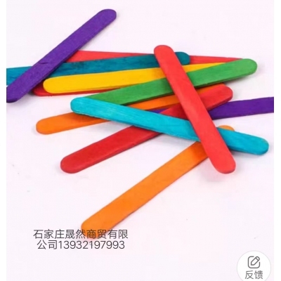 雪糕棍彩色，木色（50支/包）